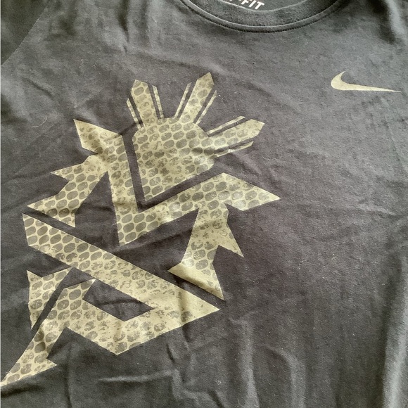 Manny Pacquiao NIKE DRI-FIT t-shirt, BLACK and GREY, size S - Picture 2 of 11